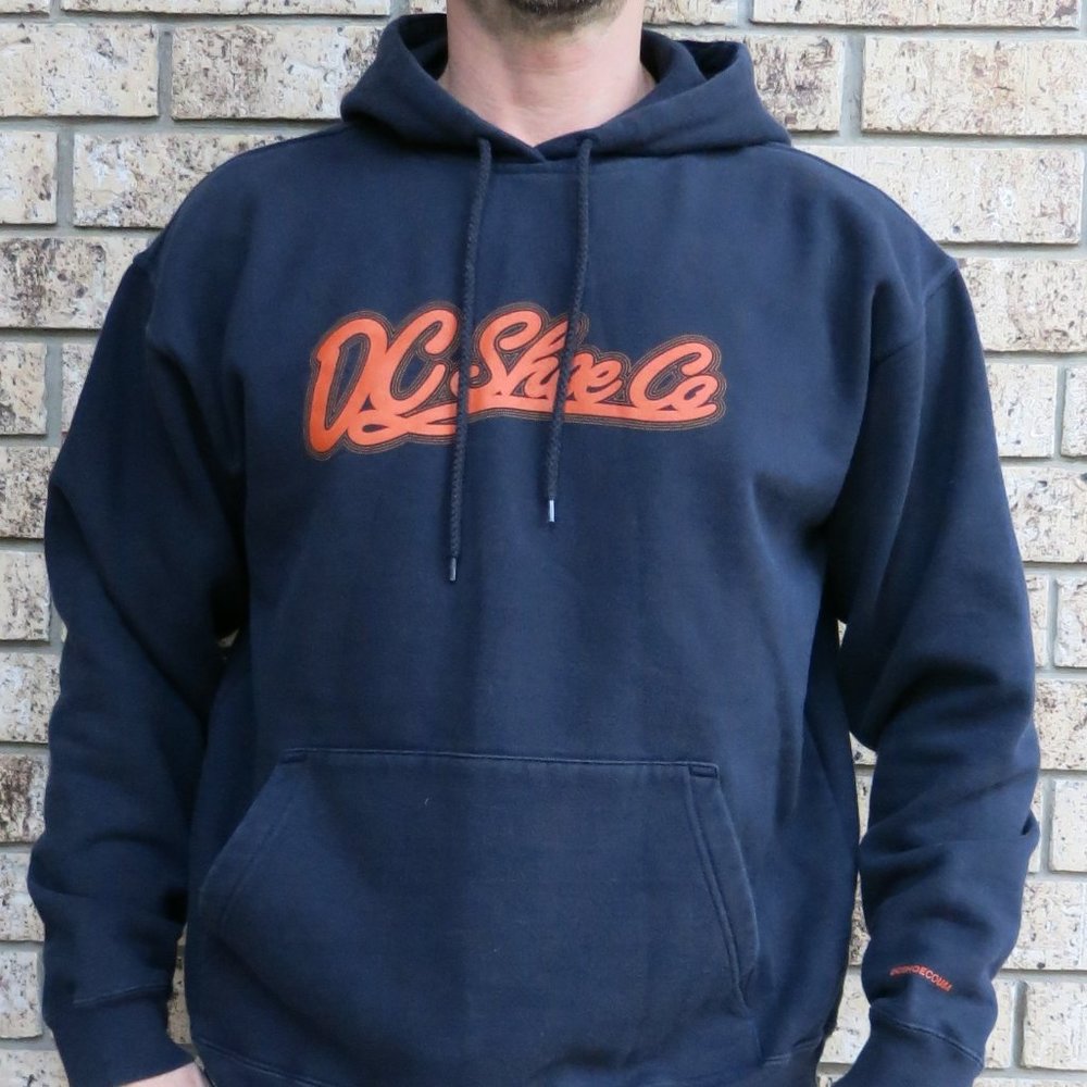 DC Vintage Skate Sweatshirt, Large, Navy Blue